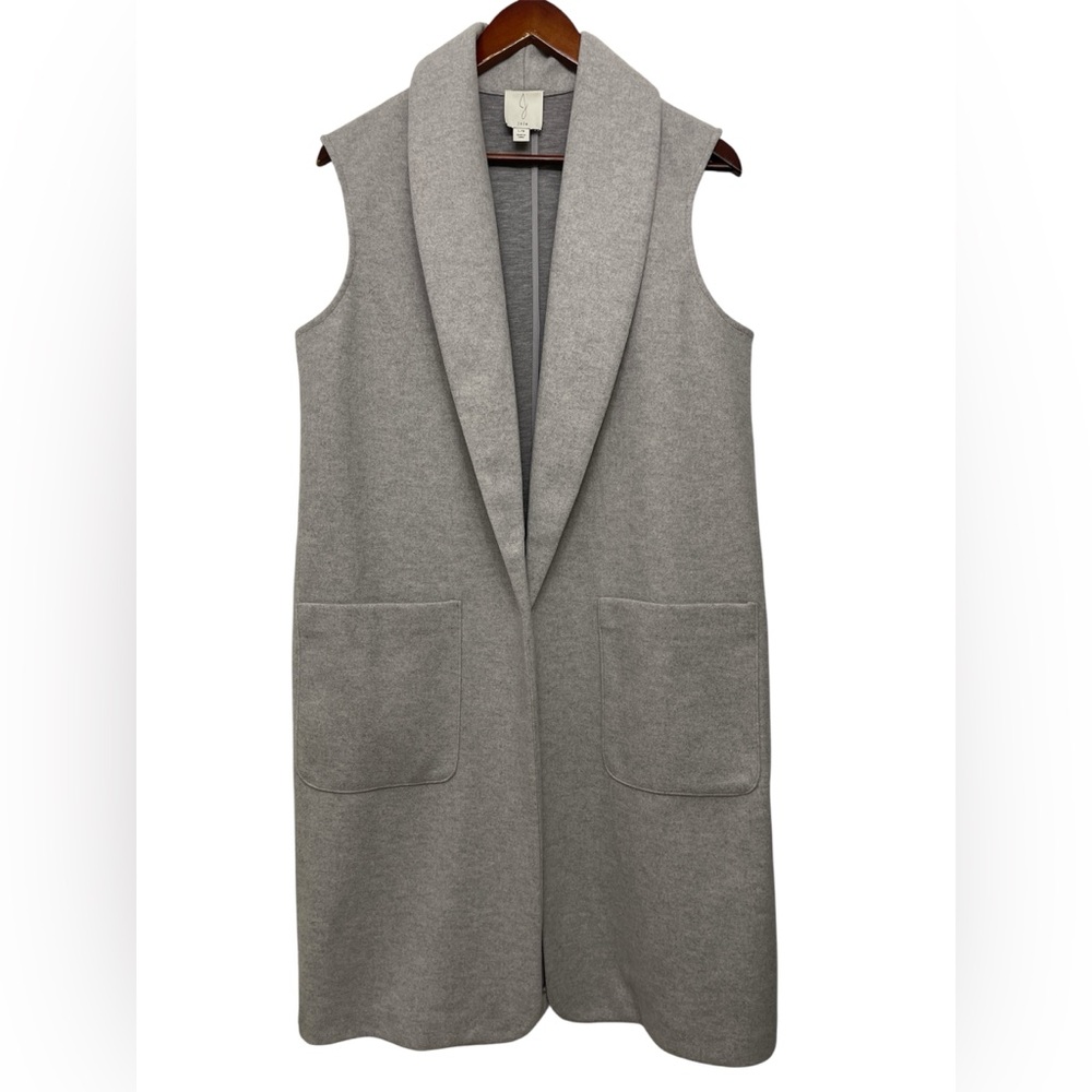 Joie ($248USD) Gray Open Duster Sweater Vest